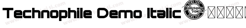 Technophile Demo Italic字体转换